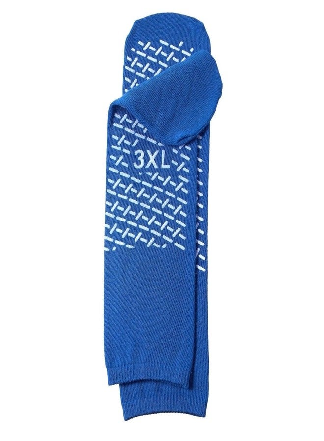 كومفرت أكسيس جوارب أمان مريحة مانعة للانزلاق بمقاس كبير جدًا (3XL) باللون الأزرق (3 أزواج) - Image 4