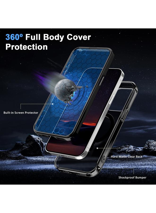 اس-توب جراب لهاتف iPhone 14 Pro Max، جراب كامل الجسم بحامل MagSafe 360، ملمس جلدي غير لامع - Image 4