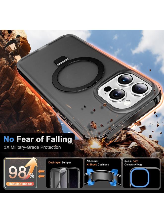 اس-توب جراب لهاتف iPhone 14 Pro Max، جراب كامل الجسم بحامل MagSafe 360، ملمس جلدي غير لامع - Image 3