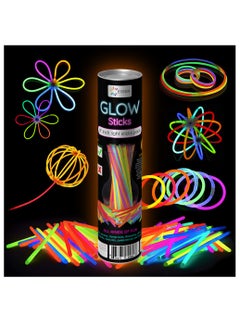 Glow Sticks Party Favors For Kids Glow In The Dark With Connectors Set Of 100