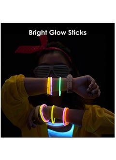 ESSEN Glow Sticks Party Favors For Kids Glow In The Dark With Connectors Set Of 100  - Image 5