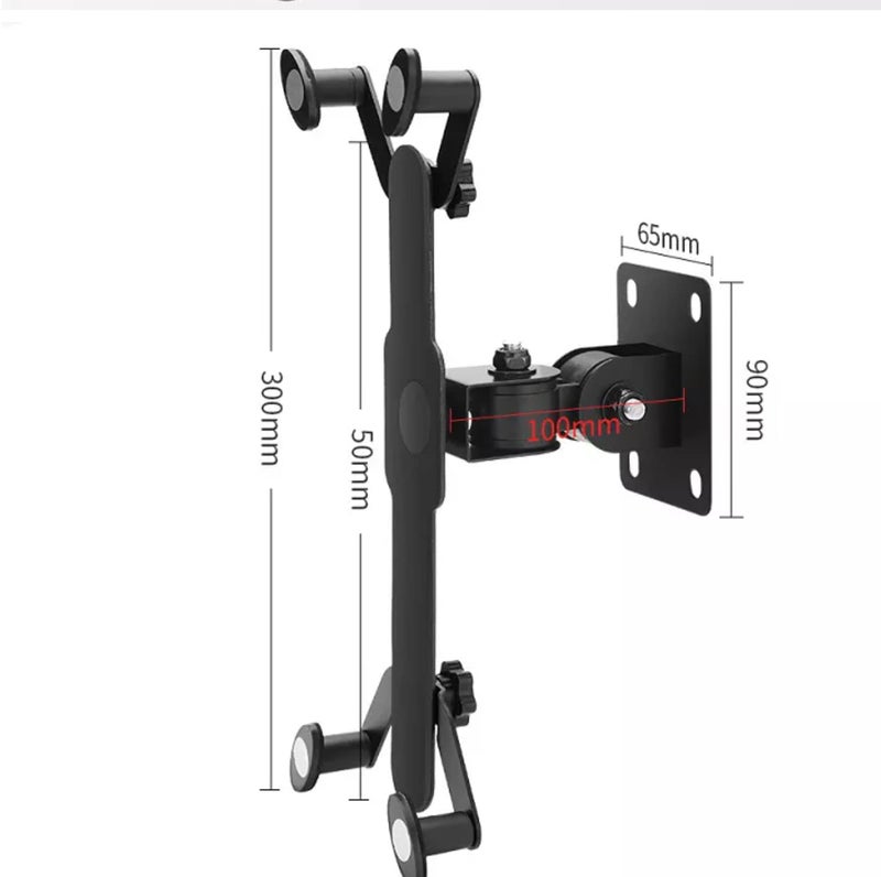 24x7 eMall Adjustable Wall Mount Phone and Tablet Stand Holder, Black (Upto 13 Inch Tablets) - Image 3