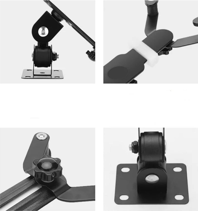 24x7 eMall Adjustable Wall Mount Phone and Tablet Stand Holder, Black (Upto 13 Inch Tablets) - Image 5