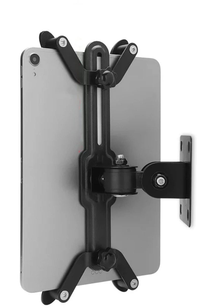 24x7 eMall Adjustable Wall Mount Phone and Tablet Stand Holder, Black (Upto 13 Inch Tablets) - Image 1