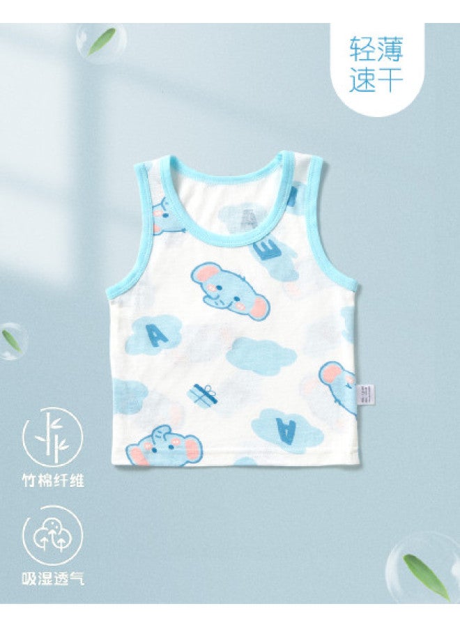 Doxiluka Baby Vest Summer Bamboo Cotton Fiber Infant Clothes Kids Top Breathable Undershirt Inner Wear Sleeveless Outerwear - Image 1