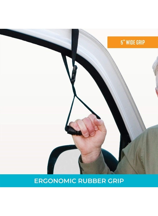 Stander CarCaddie, Car Safety Grab Handle for Adults, Seniors, and Elderly, Ergonomic Vehicle Support Handle with Adjustable Strap and Non-Slip Rubber Grip, Automotive Standing and Mobility Aid - Image 4