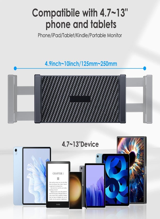 CreaDream Tablet Stand, Heavy Aluminum Tablet Holder for Desk with Adjustable 360° Swivel Bracket, Compatible with iPad Pro/Air/Mini, Galaxy Tab, Surface Pro, Kindle Fire 4.7''-13", Black - Image 5