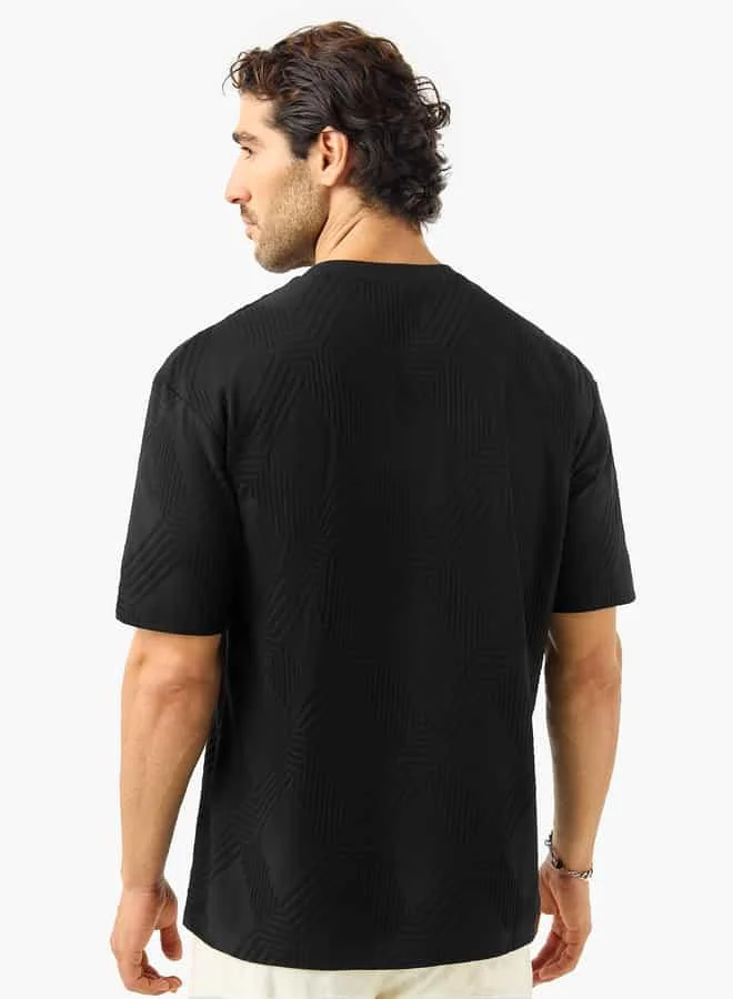 Iconic Texture Tee For Male