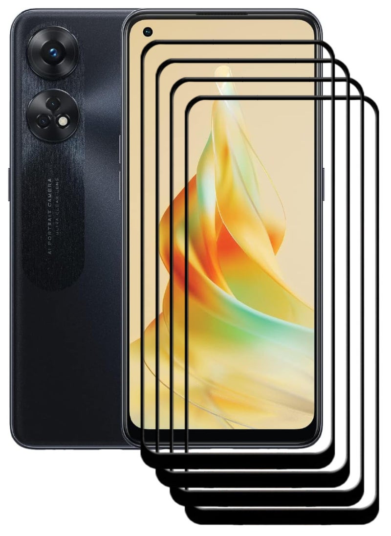 ACLIX 4 Pieces Antistatic ESD Dustproof Premium Quality High Definition Tempered Glass Screen Protector Designed For Oppo Reno8 T - Image 1