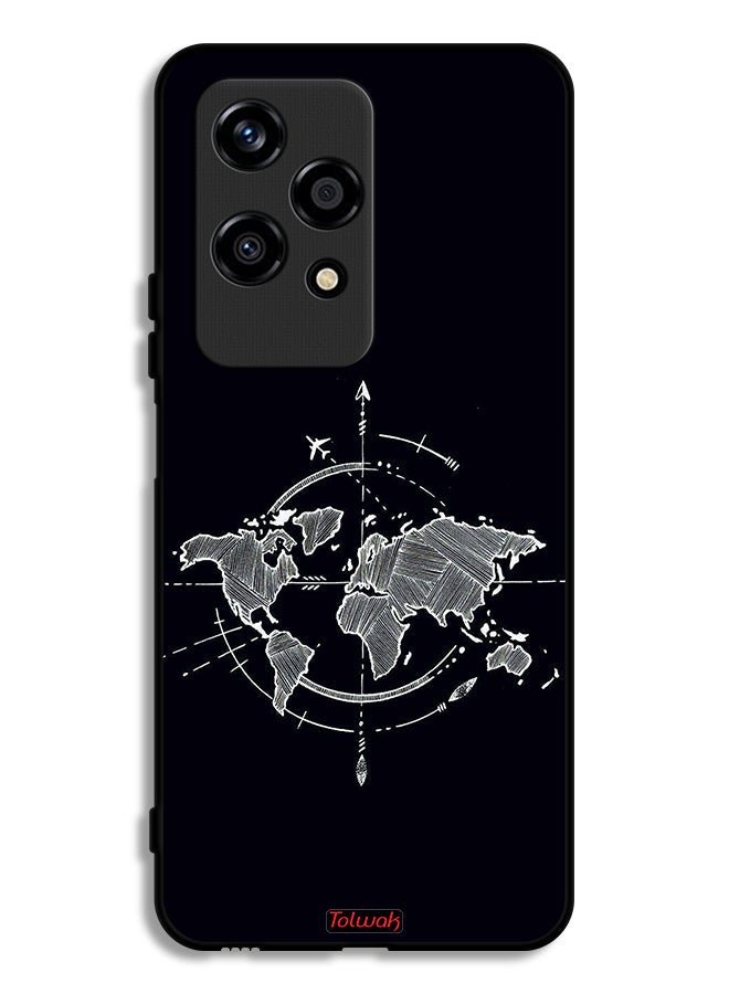 Tolwak Honor 200 Lite 5G Protective Case Cover Compass Art - Image 1