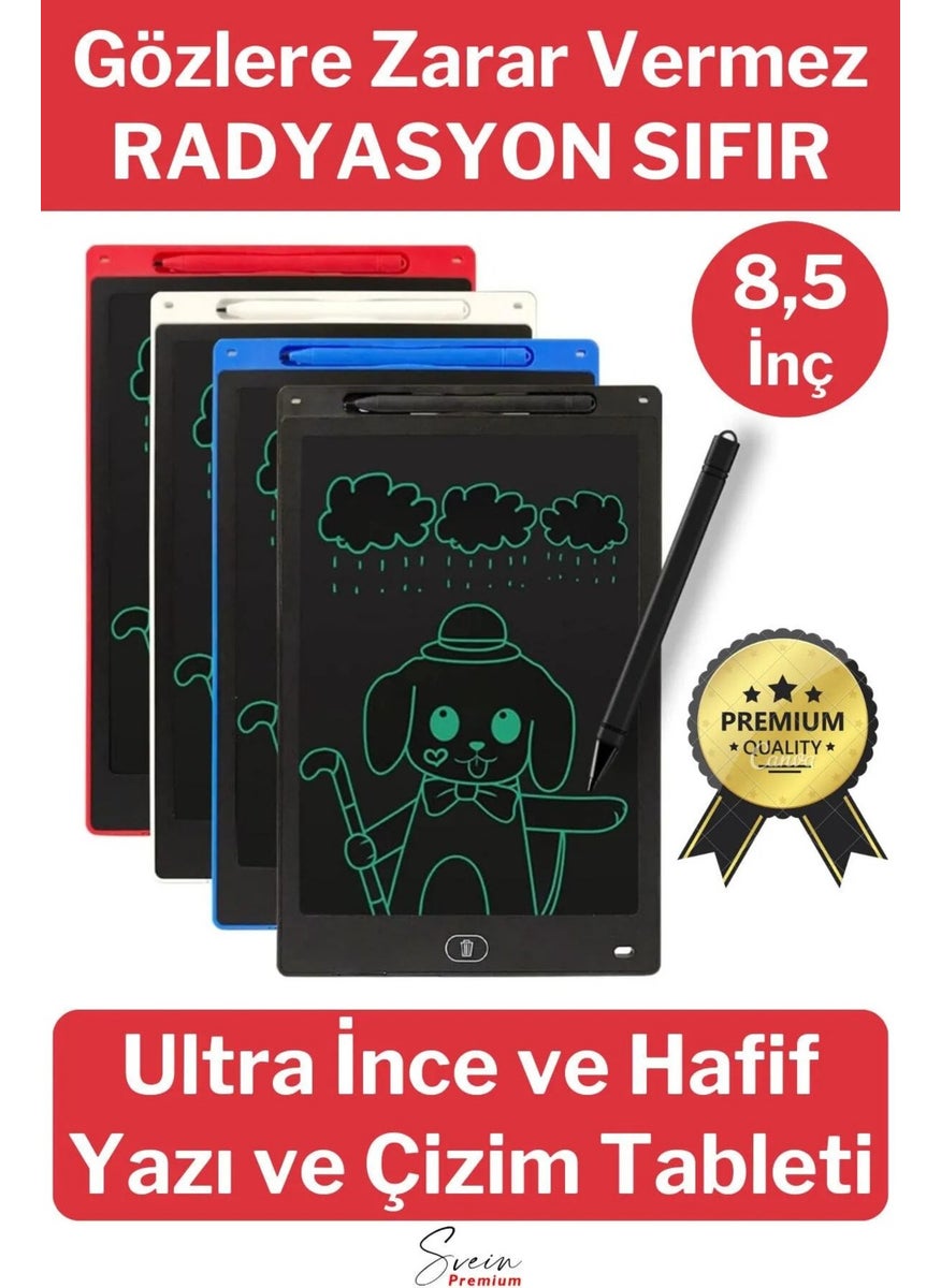 Qasul - Digital Children's Writing Drawing Tablet Educational Children's Drawing Tablet with LCD 8.5 Inch Screen and Computer Pen - Image 1