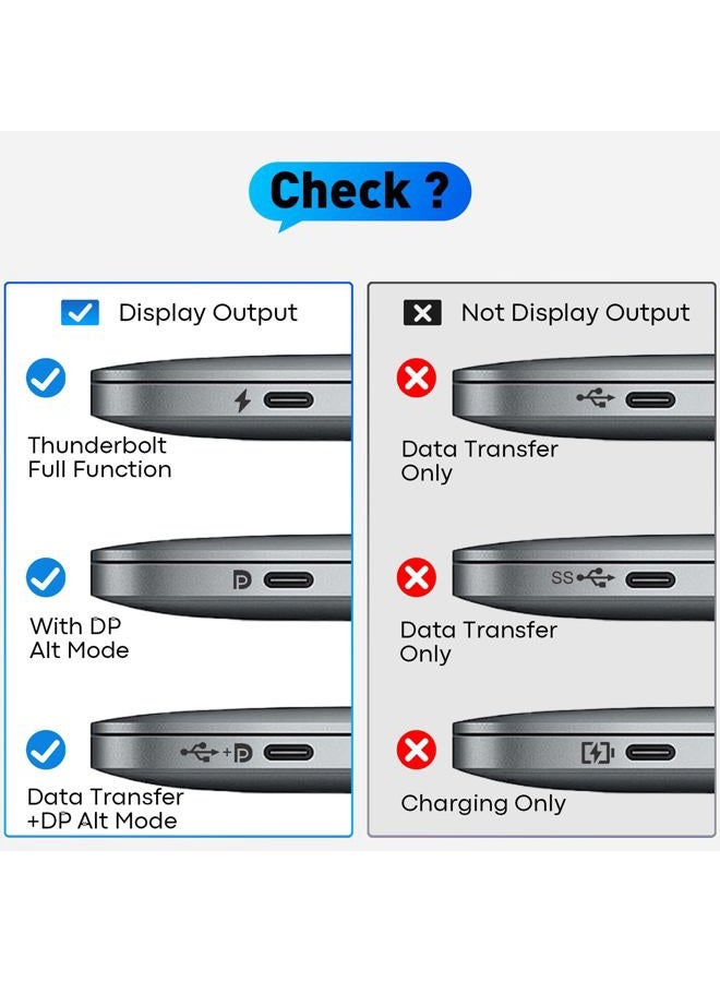 UANTIN USB C to HDMI Cable 15Ft | 4K High-Speed USB 3.1 Type-C to HDMI Cord for Home Office [Thunderbolt 5/4/3 Compatible] with MacBook, Galaxy S9 to S24, iPhone 15/16 Series, iPad Pro, iMac, Surface - Image 5