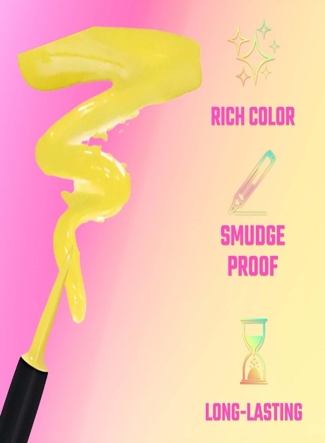 Juvia's Place Garden Of Juvia's Liquid Liner Sun Flower - Neon Yellow, Long-lasting, Intense Color Liquid Makeup, Cruelty-free, Smudge-proof Makeup - Image 3