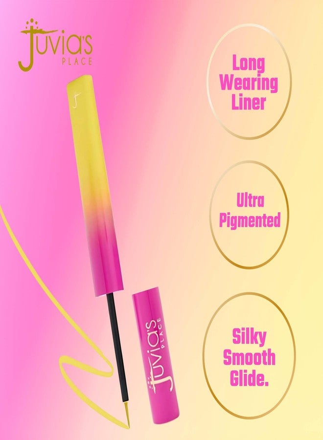Juvia's Place Garden Of Juvia's Liquid Liner Sun Flower - Neon Yellow, Long-lasting, Intense Color Liquid Makeup, Cruelty-free, Smudge-proof Makeup - Image 2