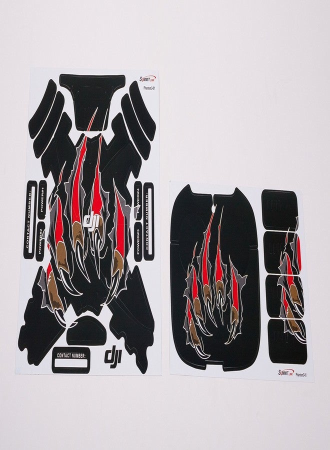 SummitLink DJI Phantom 3 Sticker Set / Controller & Aircraft Stickers Radiation Wrap Body Decal skin wrap sticker - Image 3