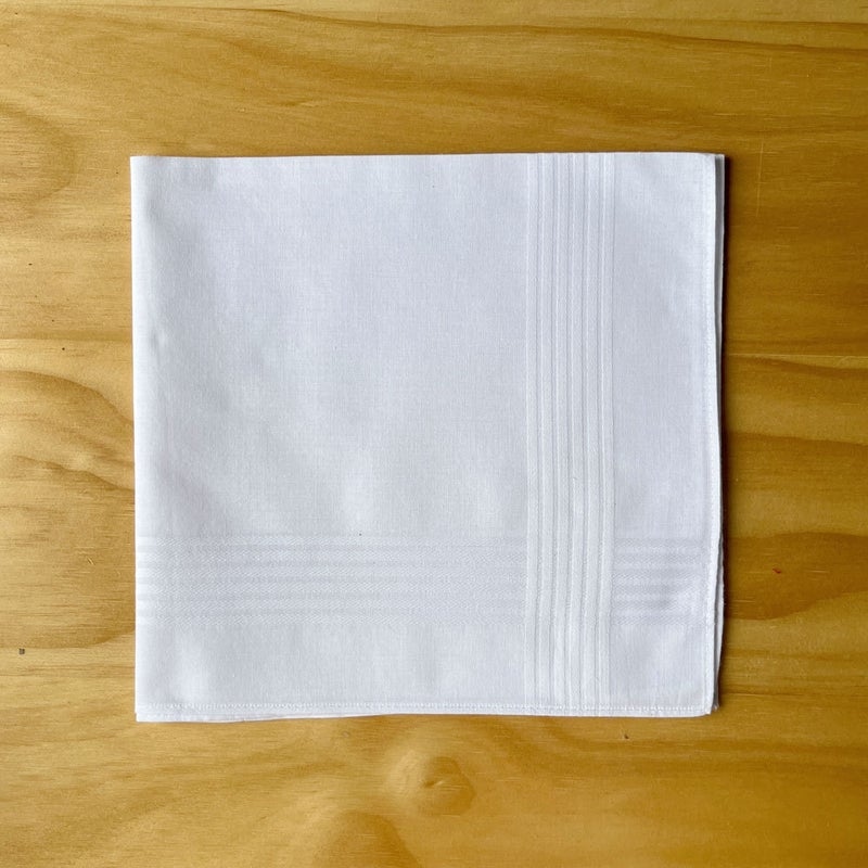 Spot Cotton 40Cm White Satin Handkerchief White Square Handkerchief Diy Printed Logo - Image 1