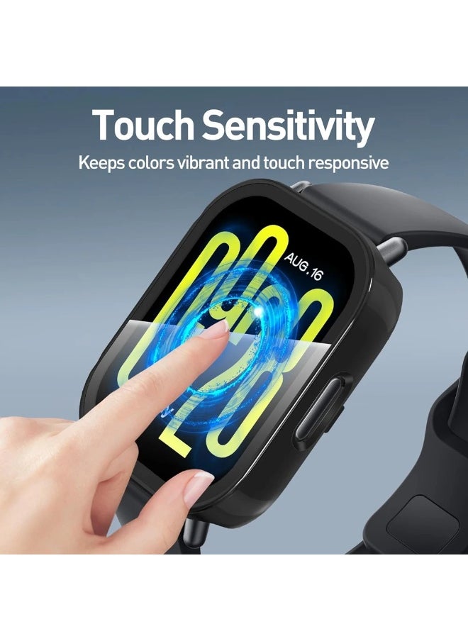Generic - PC Case + Screen Protector For Xiaomi Redmi Watch 5 Active/Redmi Watch 5 Lite All-around Anti-scratch Frame Screen Protective Shell (Black) - Image 1