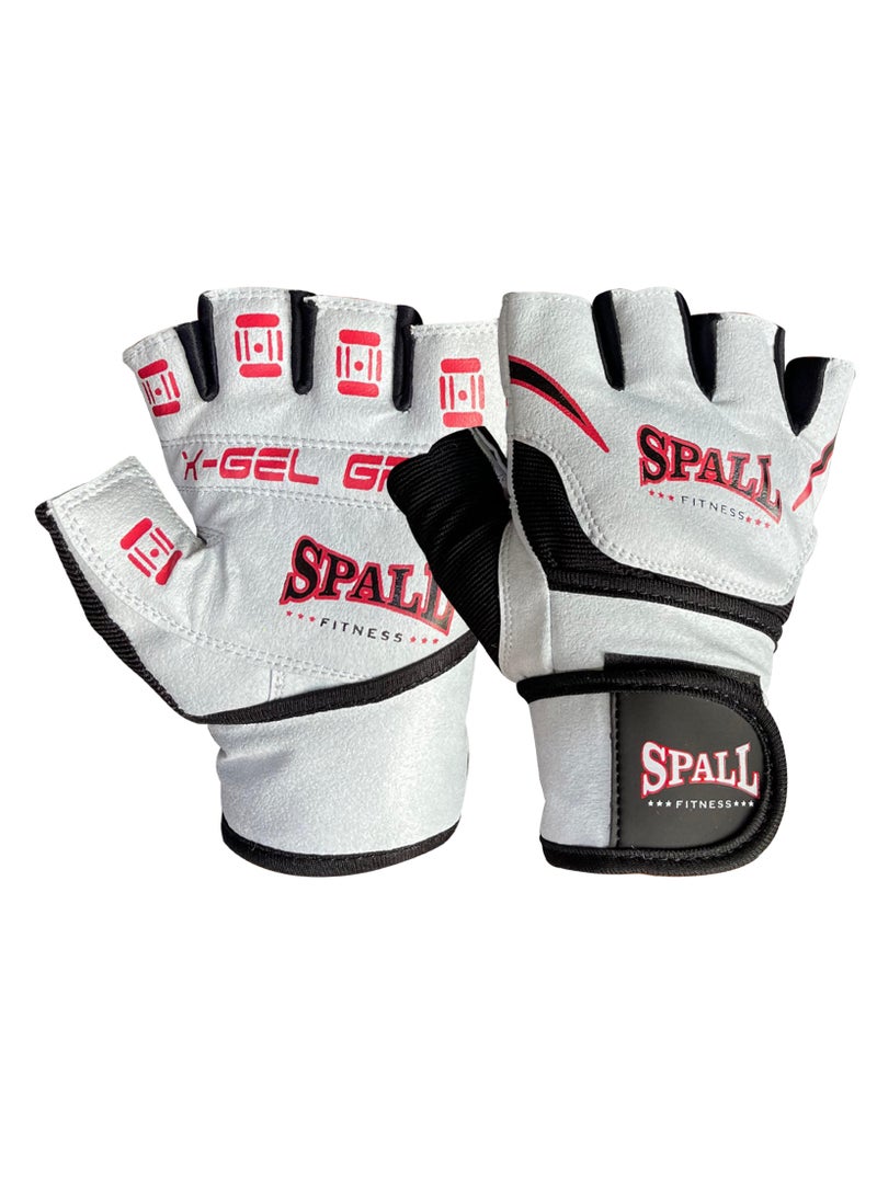 Spall - Weight Lifting Leather Gloves Short Strap Power Lifting Gloves Strong Grip Palm Exercise Fitness Strenghten Gloves Home Gym - Image 1