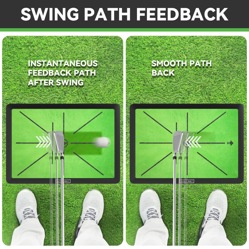 Golf Hitting Mat, Golf Practice Mat Outdoor Indoor for Training Chipping Show Swing Path, Golf Impact Turf Mat with Rubber Backing,Golf Accessories for Men,Gifts for Men/Dad/Husband - Image 3