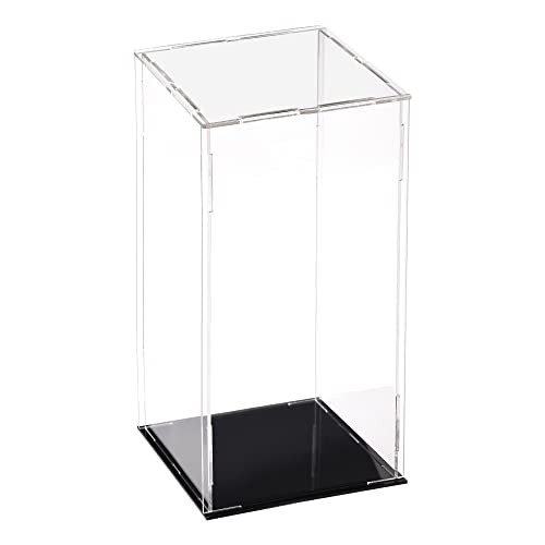 uxcell Acrylic Clear Display Case Box Dustproof Protection Showcase Cube Collectibles Show Box 39x39x98inch - Image 1
