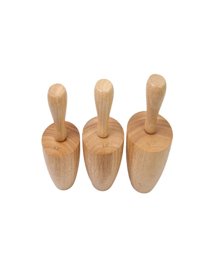 Lampstop Cup Pottery Molds Clay Tools 3.3" & 3.6" & 3.9" Set of 3 Wooden Pottery Tools for Creating Pottery Mug Vases (Style B) - Image 4