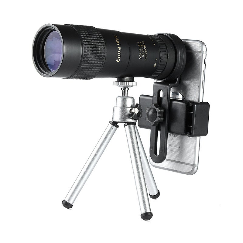 Generic MaxPeak 8-40x40 HD Monocular Telescope 8-40x 40 Single Barrel + mobile phone clip tripod [plus 5 yuan]] 