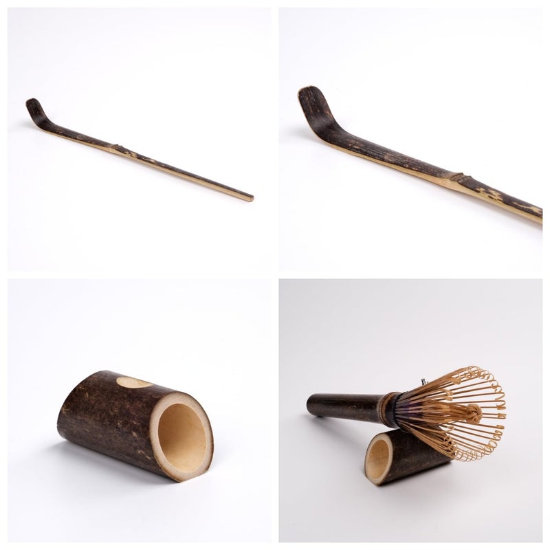 Joyscale Bamboo Matcha Whisk Set, Long Handled Chasen, Scoop(Chashaku), Bamboo Whisk for Matcha Tea, Matcha Chasen(Purple) For Tea Lover Gifts - Image 2