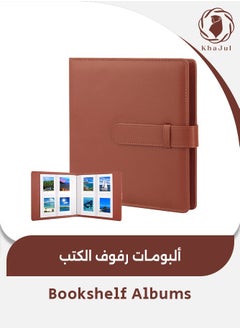 KHAJUL Moment Mini Book Album 256 Pockets Photo Album for Fujifilm Instax Mini 11 90 70 50S 26 25 9 8+ 8 7S Instant Camera Brown  - Image 1