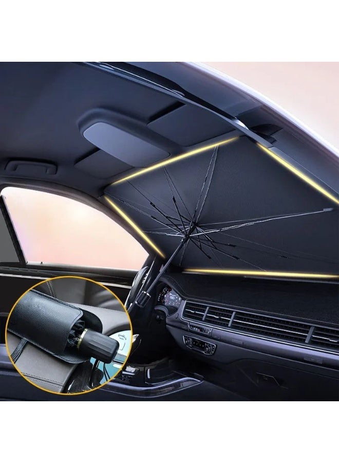 Foldable Car Windshield Sunshade Umbrella - Image 1