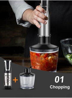 Hoffmans 5 IN 1 Hand Blender,20 Speed Electric Handheld Blender with Chopper,Whisk,Mixing Cup,1000W,HM-8028  - Image 2