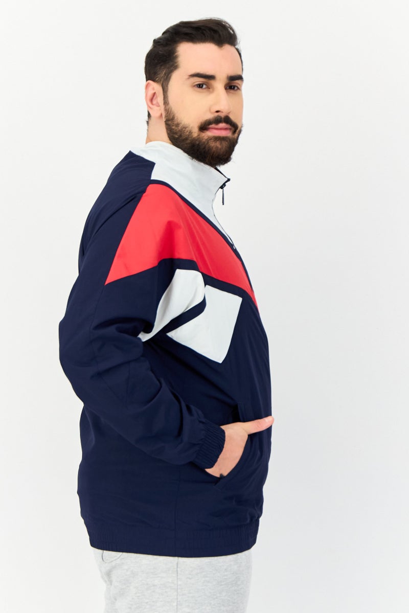 Reebok Men Sportswear Fit Long Sleeves Outdoor Jacket, Multicolor  - Image 3