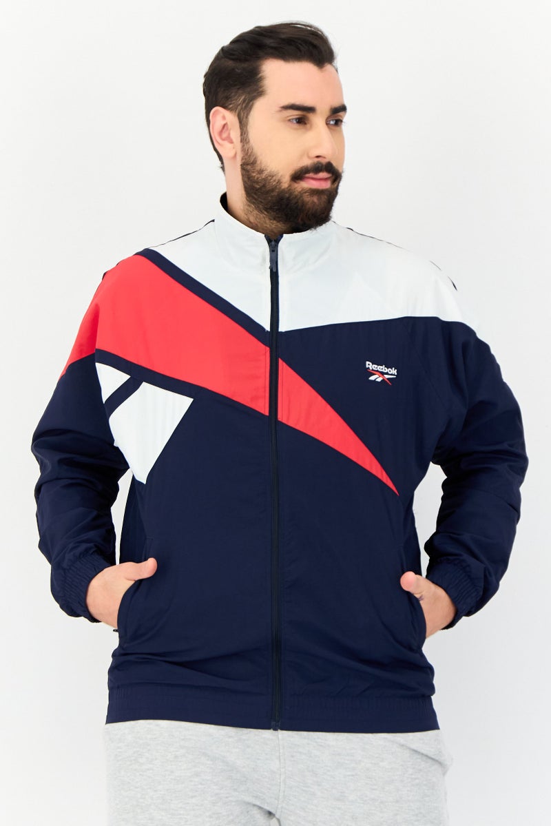 Reebok Men Sportswear Fit Long Sleeves Outdoor Jacket, Multicolor  - Image 1