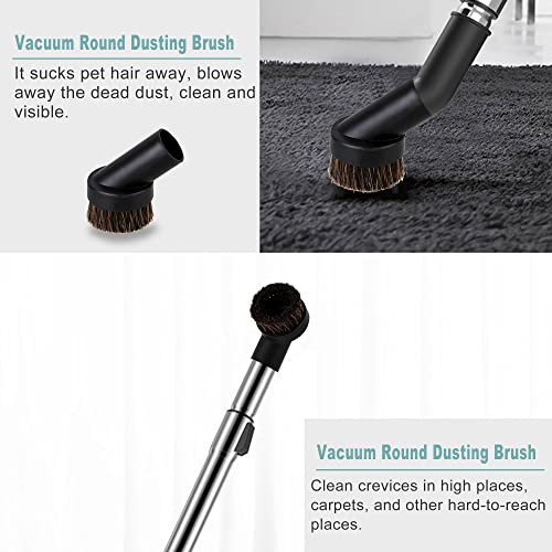 RDEXP Round Dust Brush 25mm Horse Hair 1.25" Vacuum Attachment Replacement,Perfect for Vacuuming Sofas and Baseboards,Use a Rubber Will Help It Fit Better - Image 5