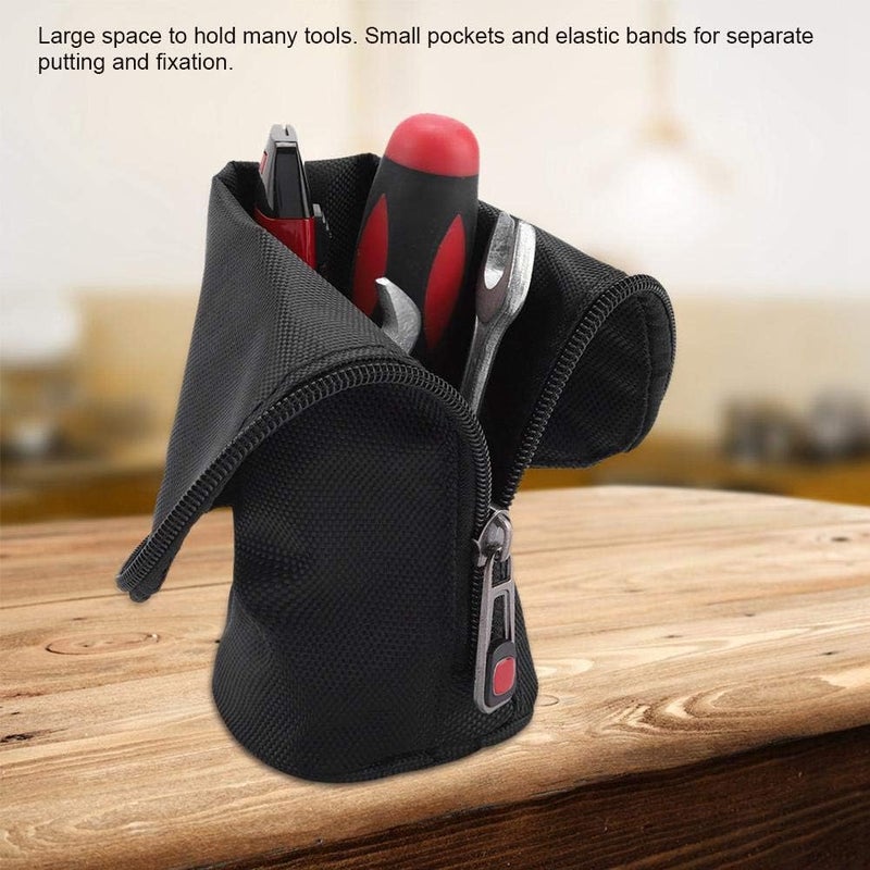 klarako Electrician Roll Up Hardware Tool Bag, Pocket Hand Tool Organizer, Garden Hardware Construction Toolbox Roll Up Bag Organizer, Equipped with Small Pockets and Elastic Bands - Image 5