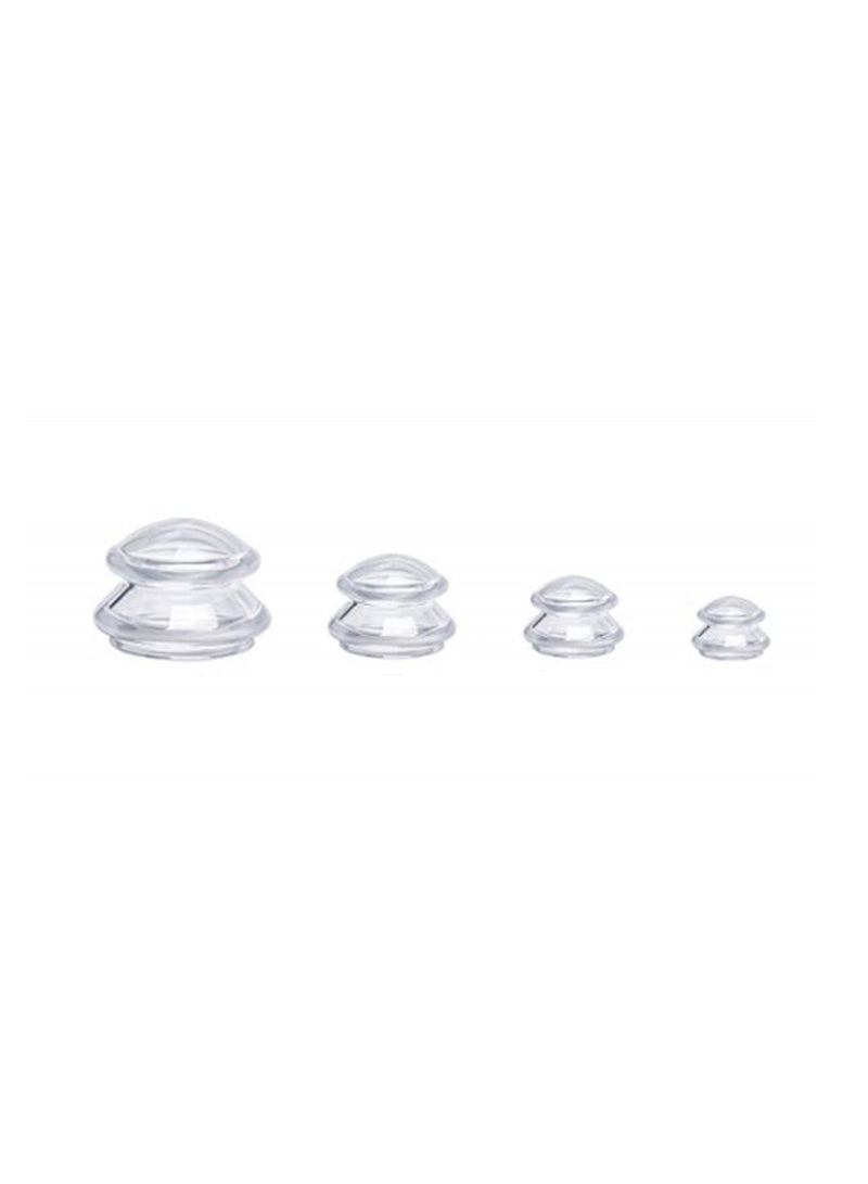 4Pcs Moisture Absorber Anti Cellulite Vacuum Cupping Cup Silicone Family Facial Body Massage Therapy - Image 2