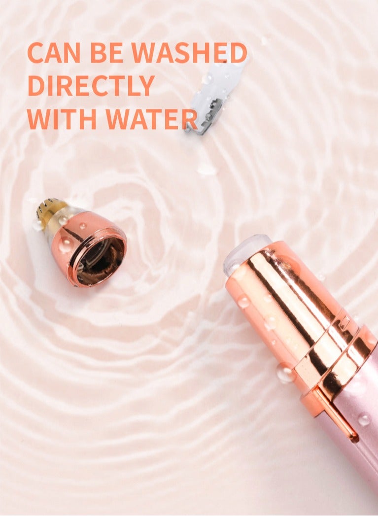 Generic Electric Eyebrow Trimmer Rose Gold 13x1.9 cm  - Image 3