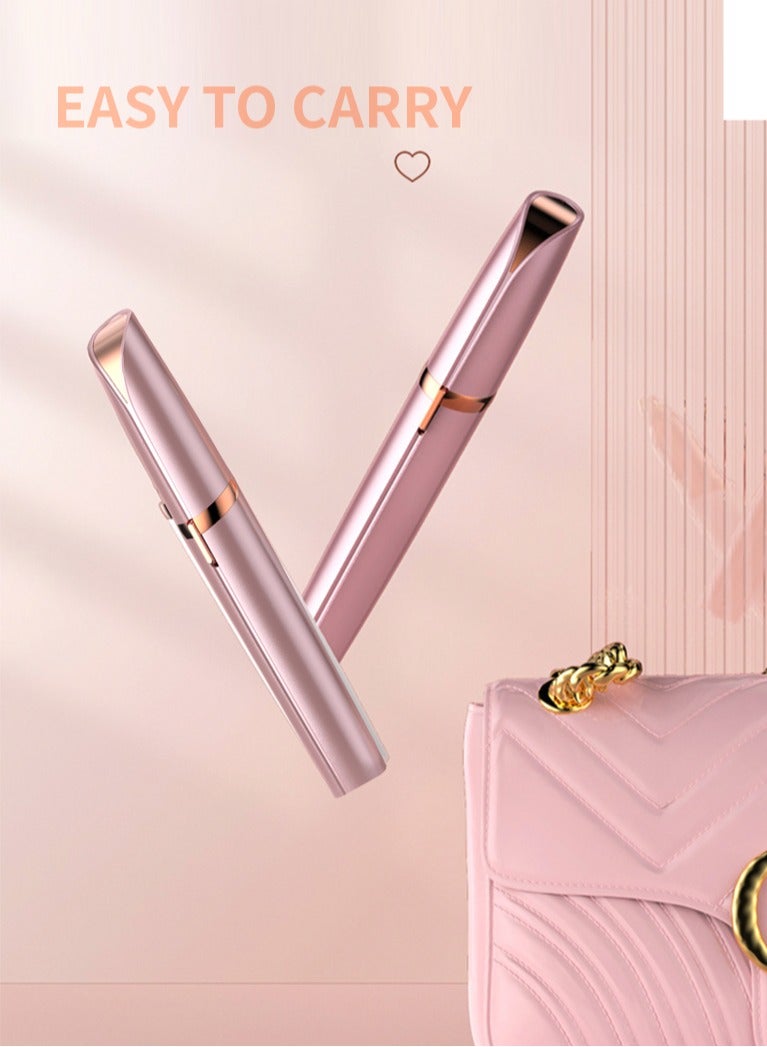 Generic Electric Eyebrow Trimmer Rose Gold 13x1.9 cm  - Image 5