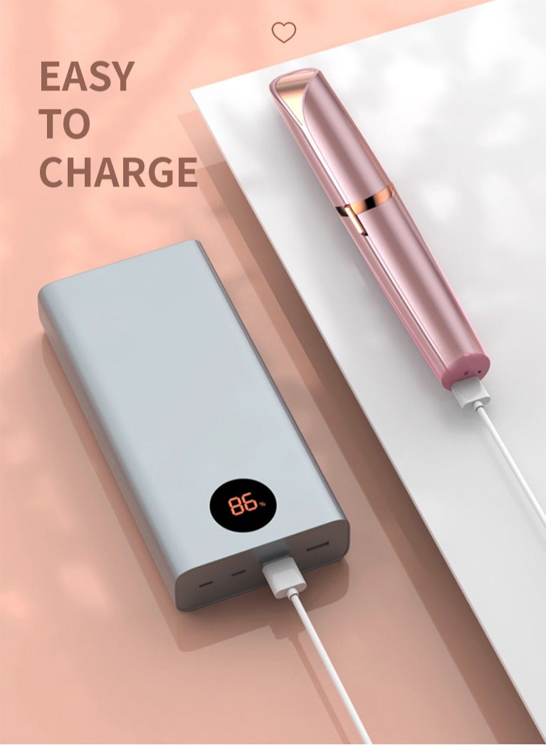 Generic Electric Eyebrow Trimmer Rose Gold 13x1.9 cm  - Image 4