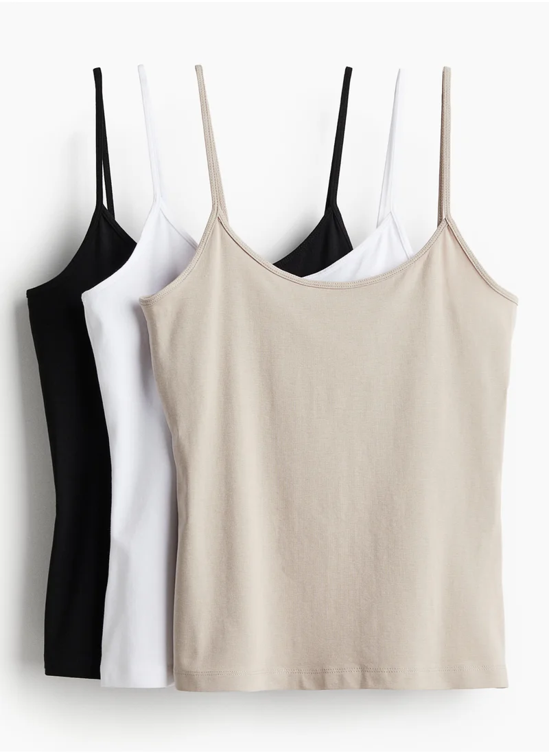 H&M 3-pack strappy tops