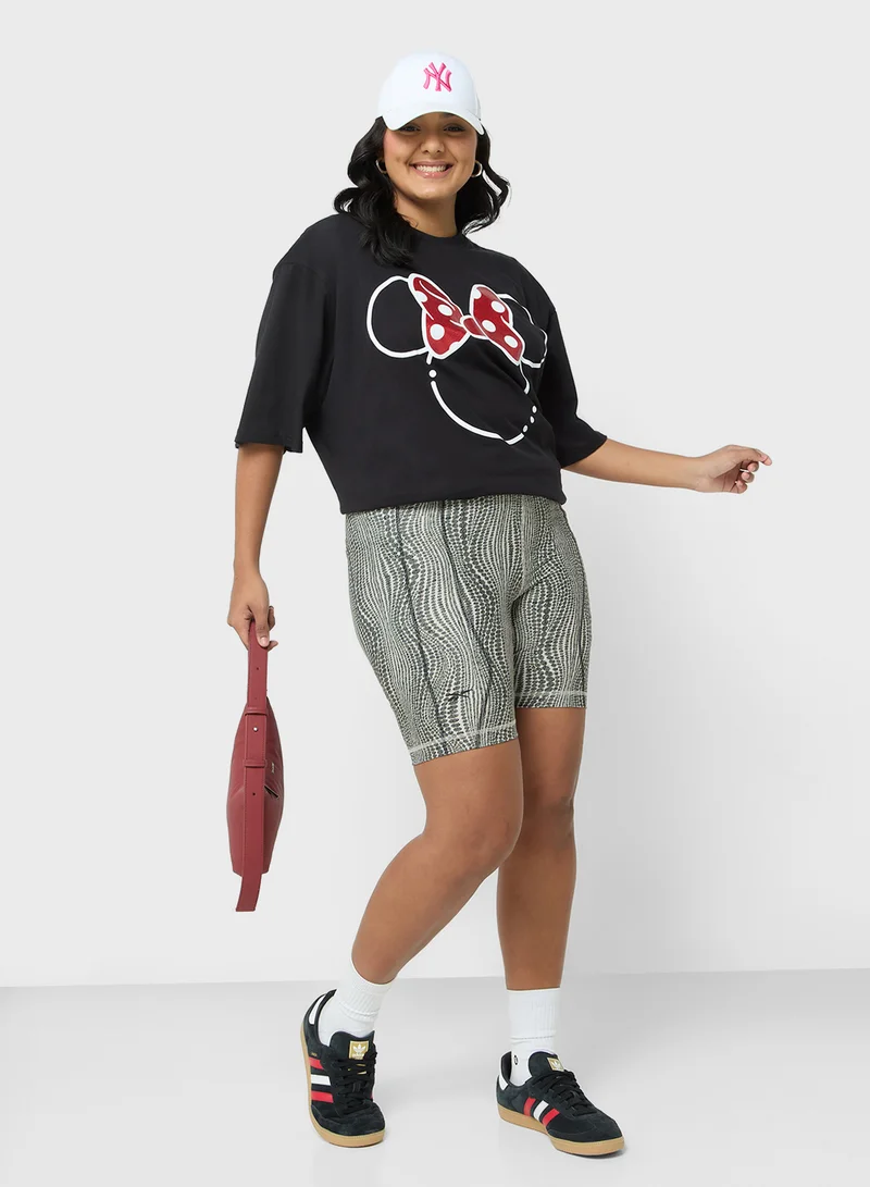 ديزني Minnie Plus Size Oversize Graphic T-Shirt