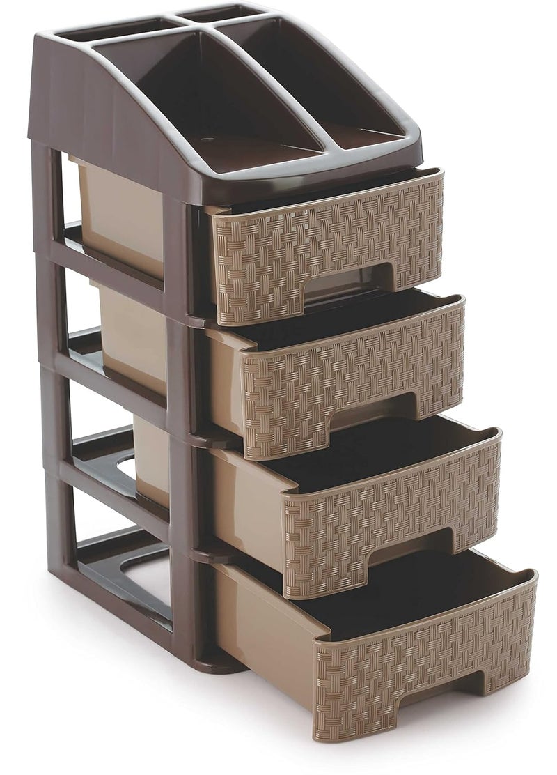 Nakoda Plastic 4Tier Drawer Assorted Colour 214 X 173 X 375 Cm - Image 4