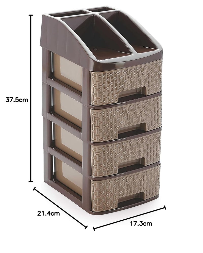 Nakoda Plastic 4Tier Drawer Assorted Colour 214 X 173 X 375 Cm - Image 2