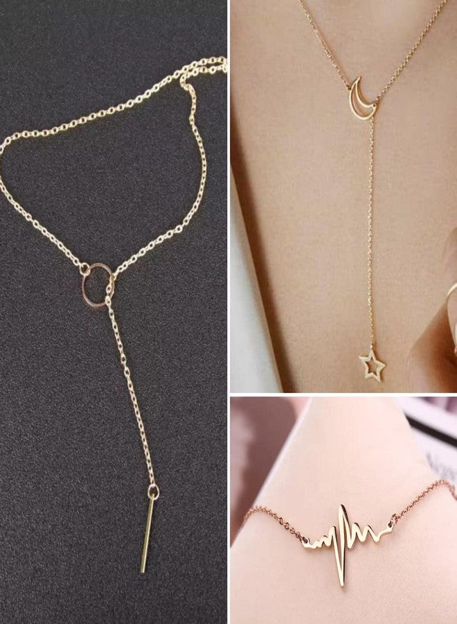 Pinapes Trending Multilayer Chain Charm Pendants Layered Necklace for Women and Girls - Image 2