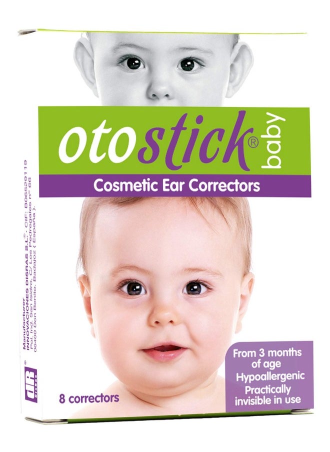 Otostick - Baby - 8 Count Discreet Protruding Ear Corrector For Babies With Baby Cap - Ear Support Baby Items For Correction Of Large Ears From 3 Months - Image 1