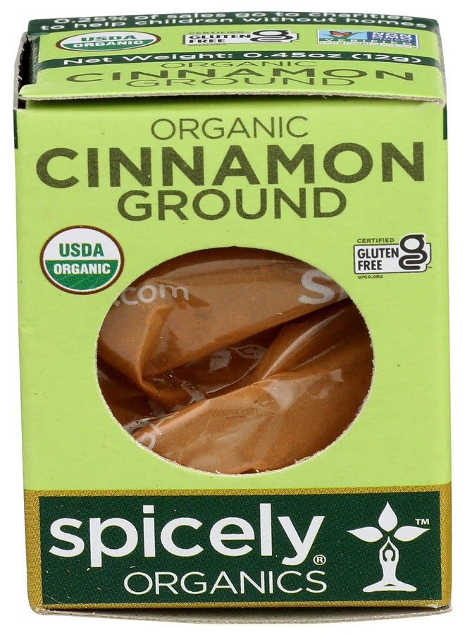 SPICELY Organic Ground Cinnamon, 0.45 OZ - Image 1