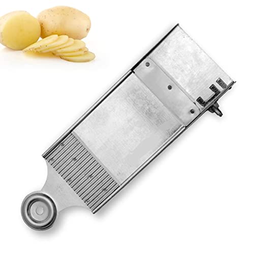 BRUSHFINCH Potato Slicer / 2 in 1 Upgraded Adjustable Wafer Maker Machine Mandoline Food Slicer, Stainless Steel Potato Chipser Vegetables, Onion, Carrot, Cucumber, Banana, Cabbage or Etc. - Image 2