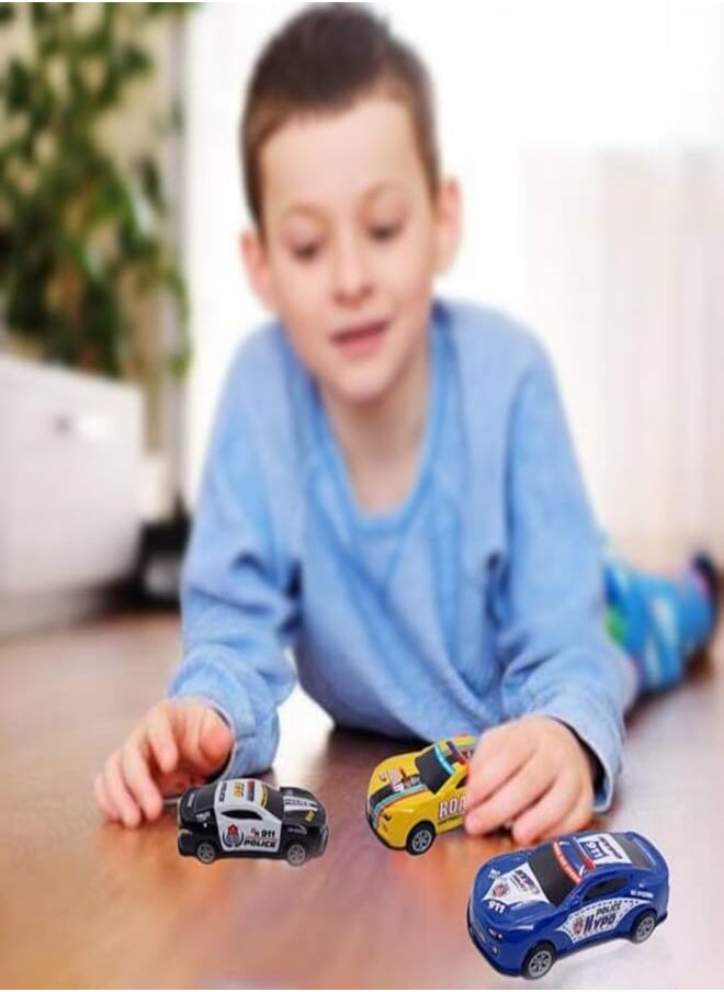 Mini Racing Cars Metal Car for Kids Free Wheel High Speed Best Toys Gifts for Kids Boys Set of 3 (Multicolor) (Yellow.Black.Blue) 