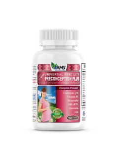 AMS AMS Preconception Plus, 180 Capsules, Multivitamin for Women’s Reproductive Health 