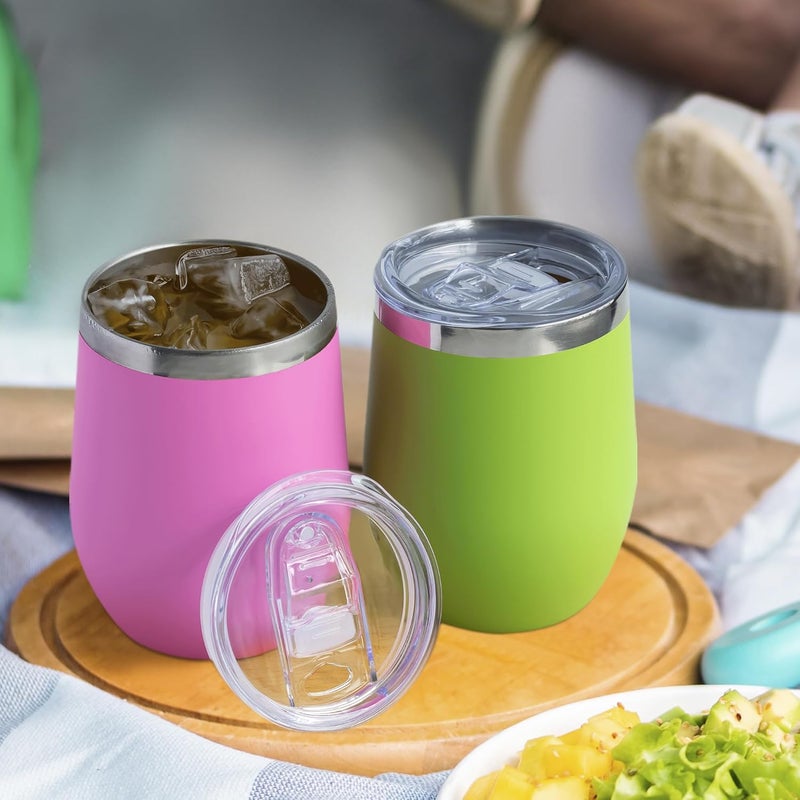 Soledea Wine Tumbler Lids, 12 oz Spill Proof 2.9 inch Diameter Lids for Wine Mugs Only - Image 5