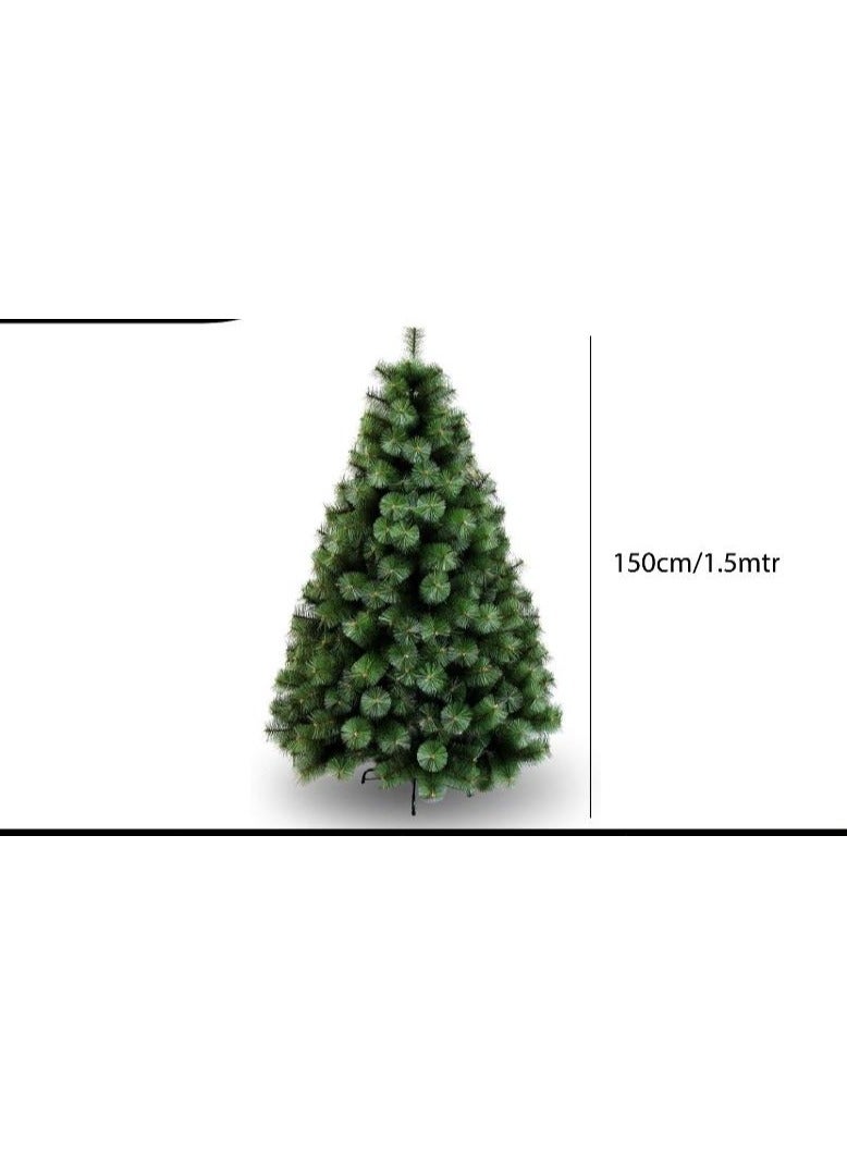 Decorative Christmas Tree With Stand Green 150centimeter - Image 4